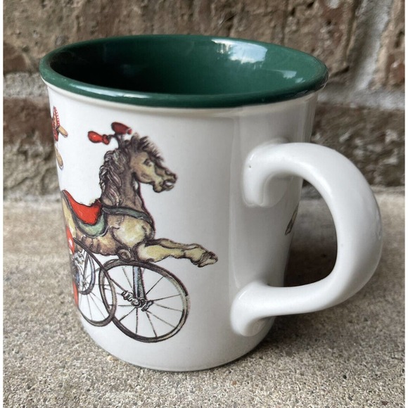 Lot of 3 Vintage 90s Potpurri Press Christmas Santa Claus Coffee Cups Mugs - Picture 4 of 10